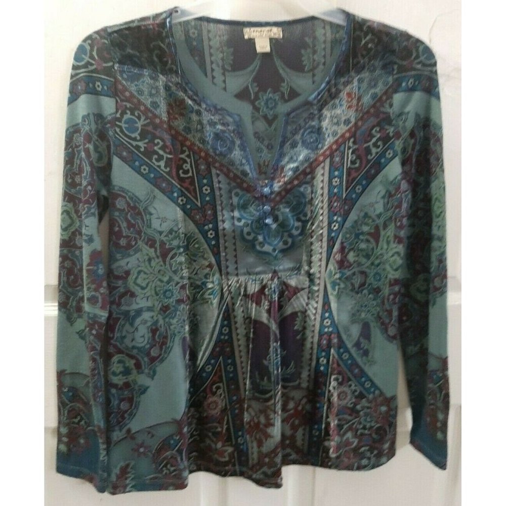 ENERGE Women's Long Sleeve, Round Neck, Multicolor